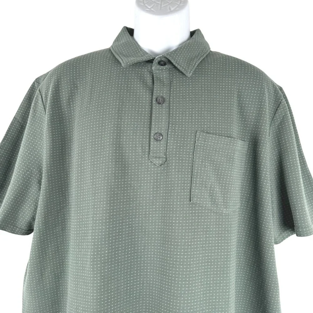 Banana Republic‎ Performance Pique Polo Shirt Mens 2XLT Green NWT TP-3534